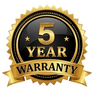 5 Year Warranty